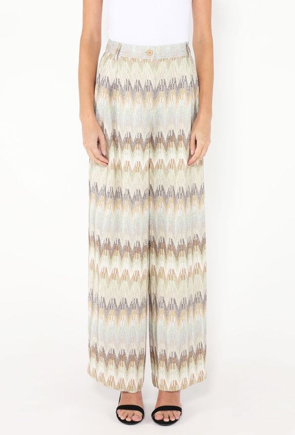 Missoni 2024 Chevron Lamé Trousers - 3