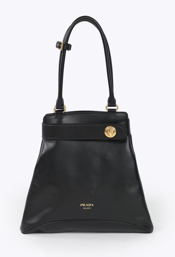Prada S/S 2025 Carey Medium Leather Tote Bag - 1