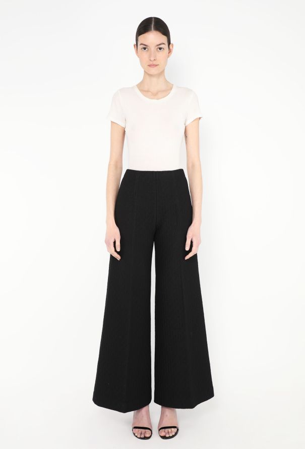 Alaïa 2016 Flared Textured Pants - 1