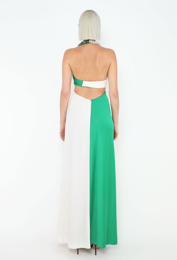 Azzaro STUNNING 1973 Couture Halter Gown - 6
