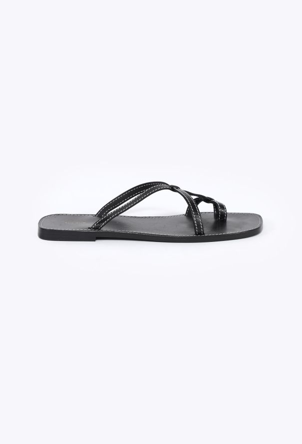The Row 2024 Link Leather Strap Sandals - 1