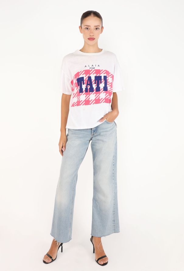 Alaïa TATI Houndstooth Graphic T-Shirt, 1991 - 4