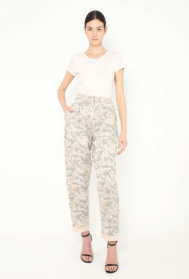 Claude Montana Metallic Patchwork Pants - 3 Claude Montana Metallic Patchwork Pants - 3