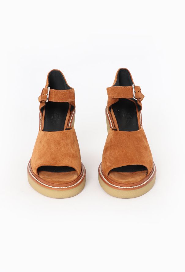 Hermès 2024 Suede Platform Drew Sandals - 3 Hermès 2024 Suede Platform Drew Sandals - 3