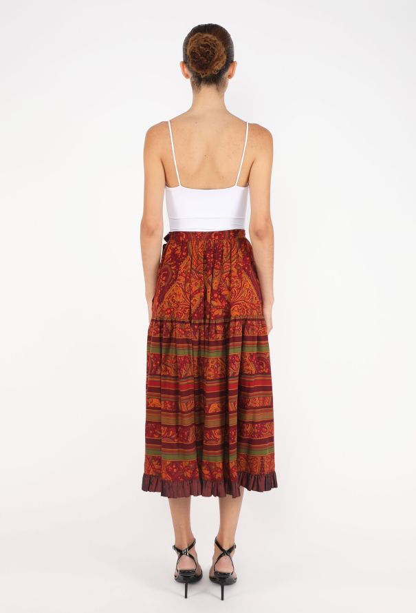 Saint Laurent Paisley Peasant Skirt, F/W 1982 - 5