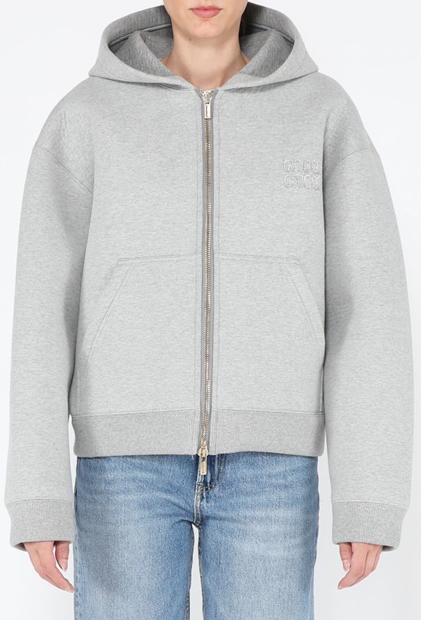 Miu Miu Padded Zip-Up Hoodie, F/W 2023 - 3