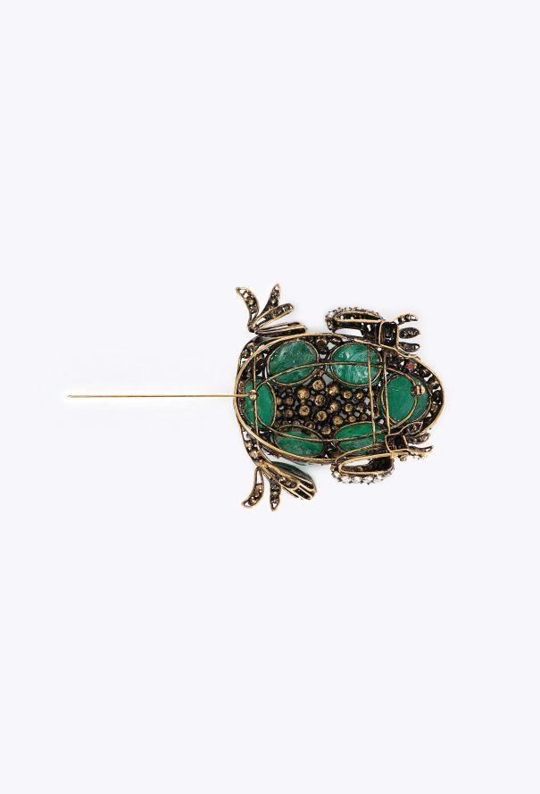Iradj Moini Cabochon Frog Brooch, 1980s - 7