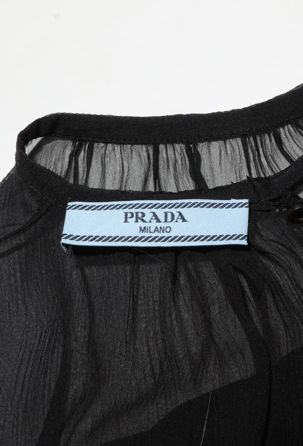 Prada 2019 Tiered Silk Dress - 5
