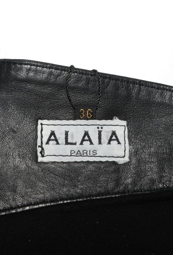 Alaïa COLLECTOR F/W 1983 Leather Skirt - 7 Alaïa COLLECTOR F/W 1983 Leather Skirt - 7