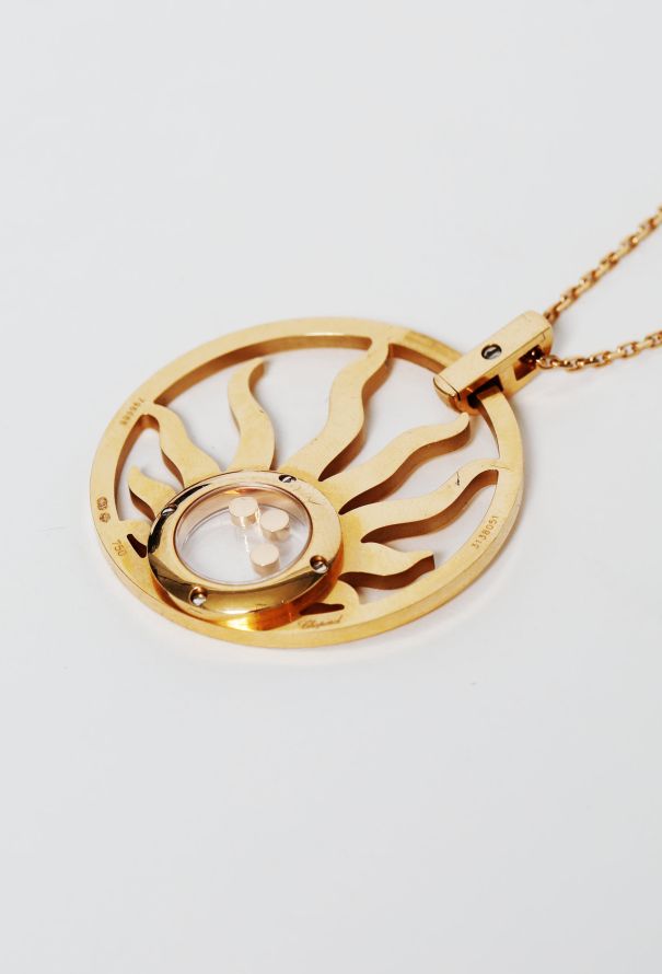 Chopard 18k Gold & Diamond 'Happy Sun' Necklace