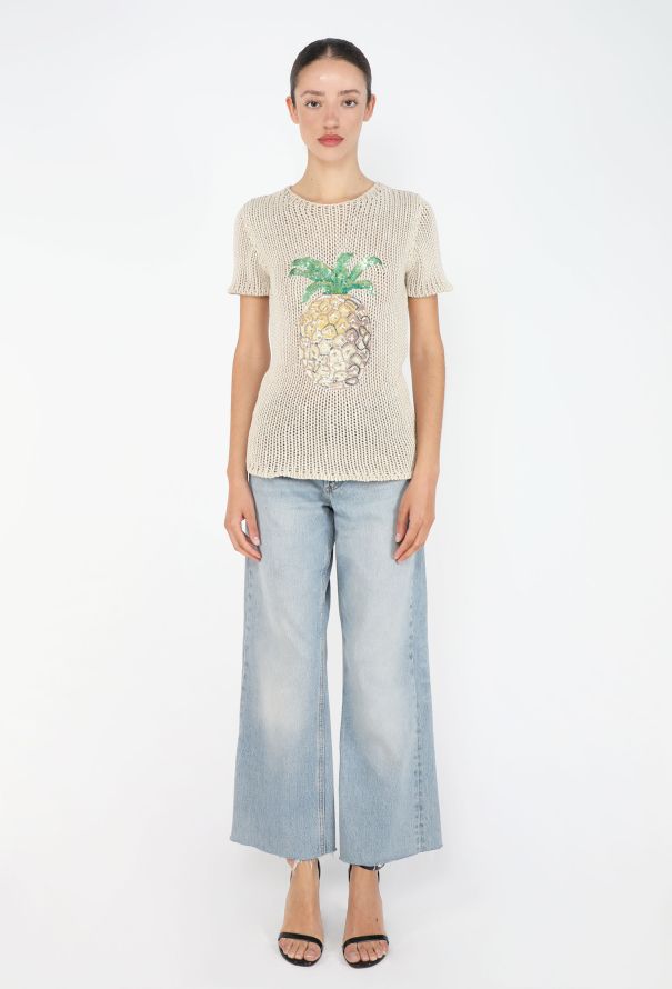 Chloé Pineapple Linen Top, 2001 - 4
