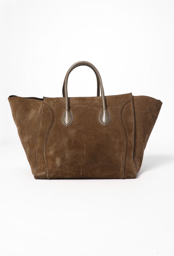 Suede Large Luggage Phantom Tote Authentic Vintage ReSee