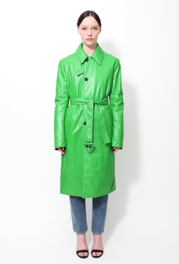 Louis Vuitton Authenticated Leather Trench Coat