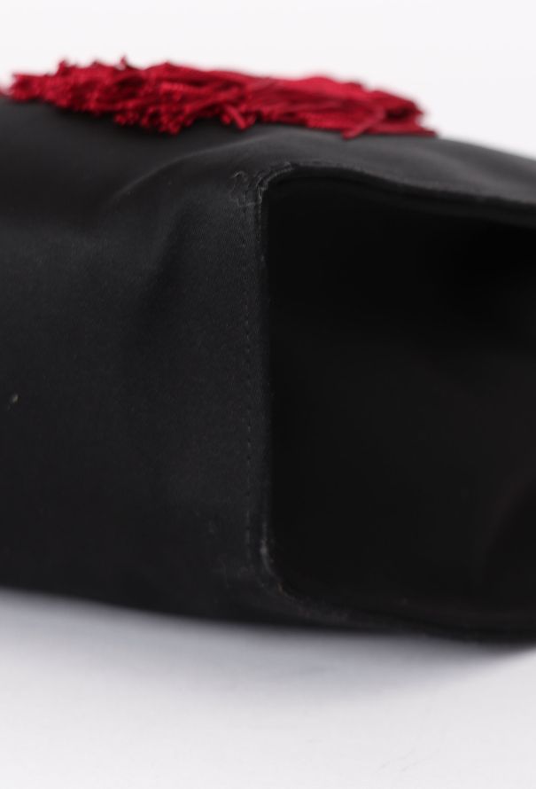 Saint Laurent '90 Black Silk Clutch - 7