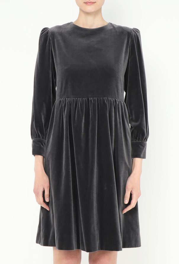 Saint Laurent '70s Velvet Babydoll Dress - 2