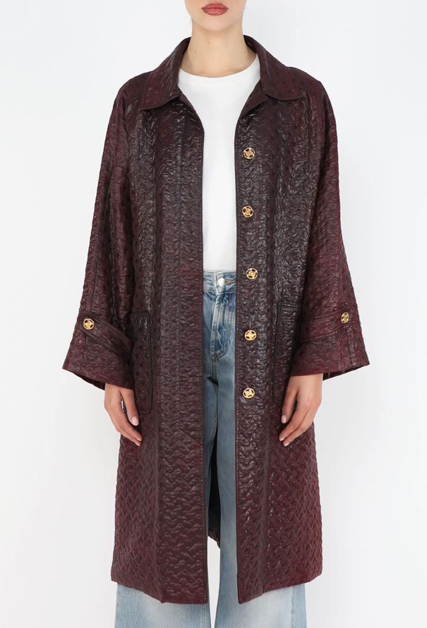 Céline Vintage Quilted Triomphe Coat - 4