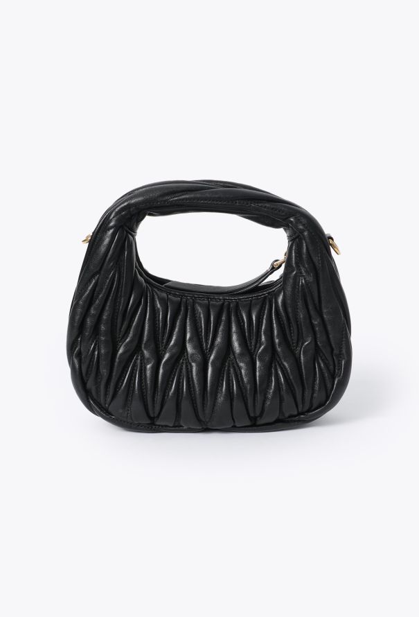Miu Miu Mini Wander Quilted Hobo Bag - 6