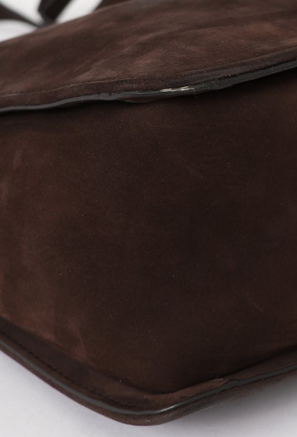 The Row Brown Suede Jules Shoulder Bag - 8