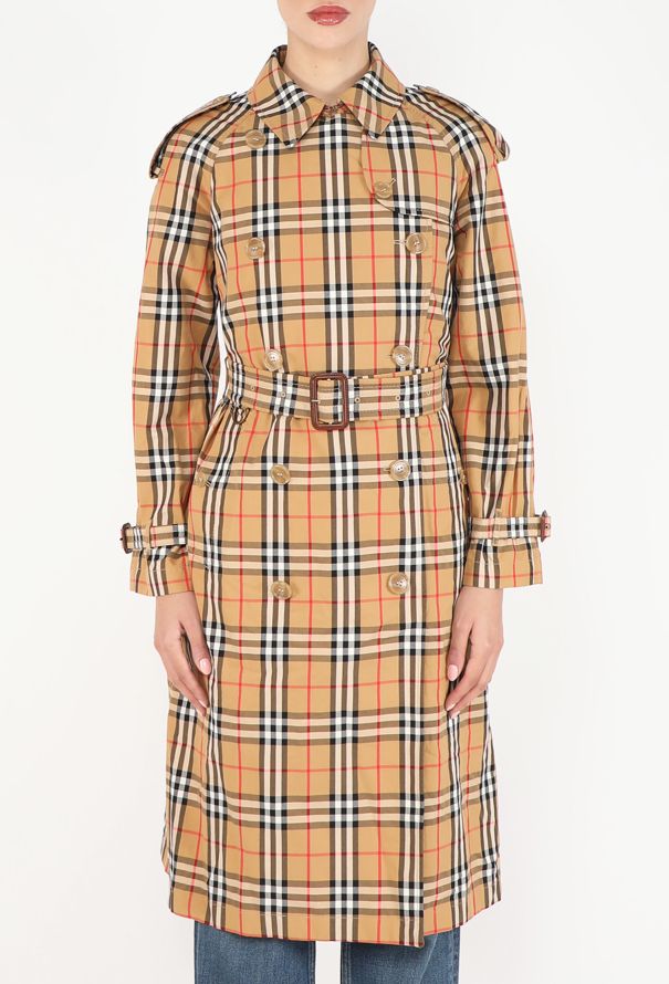 Burberry Classic Checkered Trench Coat - 3