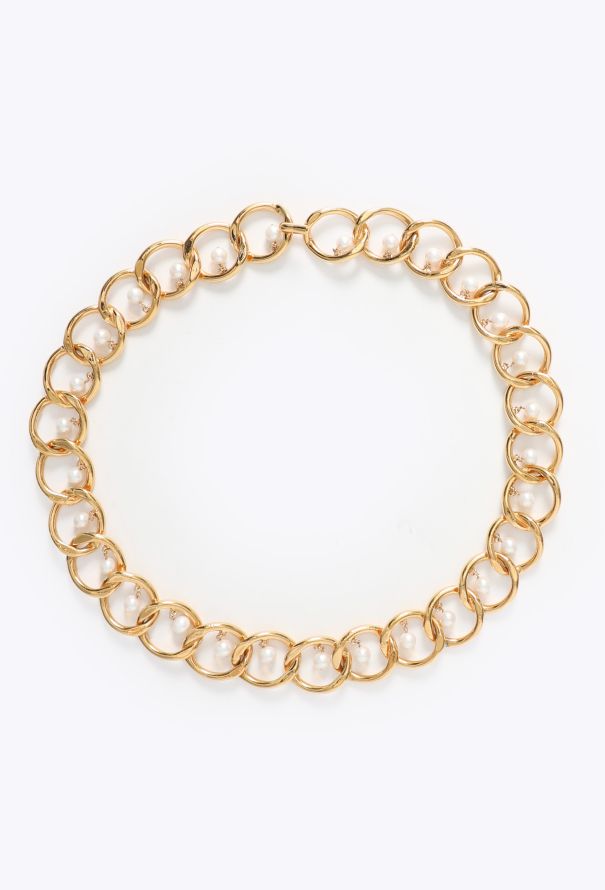 Chanel COLLECTOR Spring 1986 Pearl Chain Belt - 1