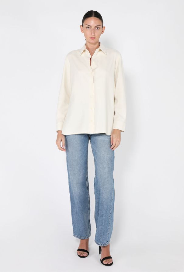 The Row Sisilia Silk & Cashmere Button Down Shirt, 2021 - 2