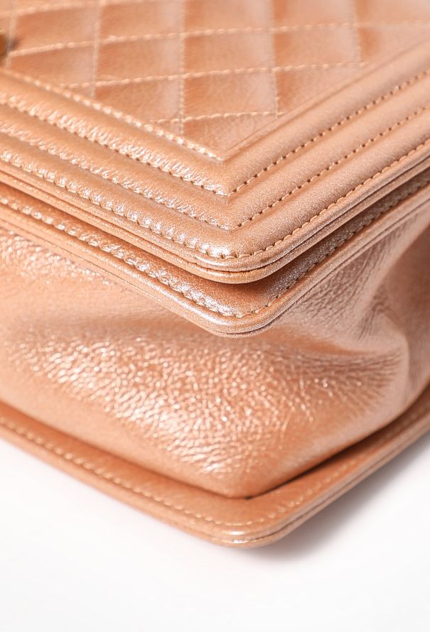 Chanel Rose Gold Medium Boy Bag - 7 Chanel Rose Gold Medium Boy Bag - 7