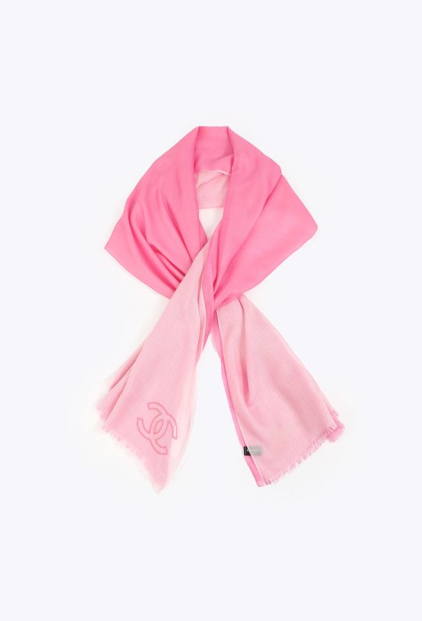 Chanel Tonal 'CC' Cashmere Scarf - 2