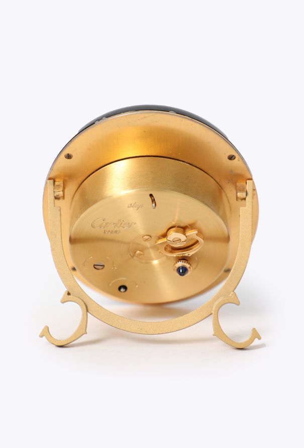 Cartier Vintage 1989 Les Must Baignoire Onyx Enamel Clock - 5