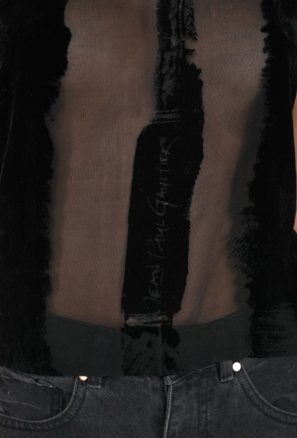 Jean Paul Gaultier Early 2000s Velvet Dévoré Camisole - 9