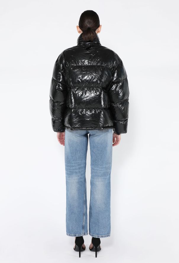 Prada 2018 Cropped Drawstring Nylon Down Jacket - 6