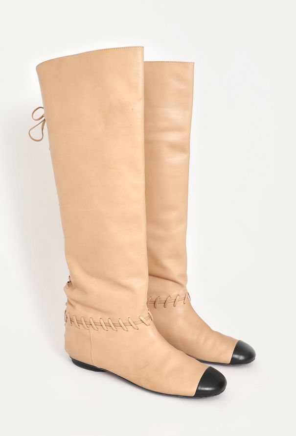 Chanel Resort 2011 Leather Lace-Up Boots - 3 Chanel Resort 2011 Leather Lace-Up Boots - 3