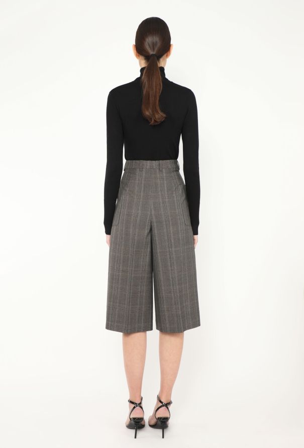 Céline 2019 Pleated Plaid Culottes - 4 Céline 2019 Pleated Plaid Culottes - 4