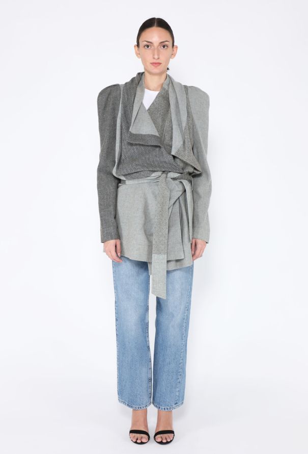 Vivienne Westwood Deconstructed Wool Wrap Jacket - 2