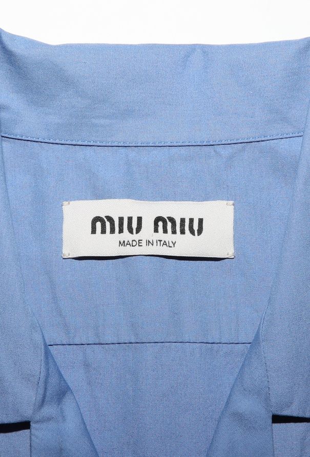 Miu Miu F/W 2024 Poplin Logo Pajama Set - 9
