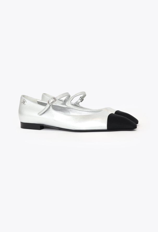 Chanel 2024 Metallic Mary Jane Ballerinas - 3 Chanel 2024 Metallic Mary Jane Ballerinas - 3