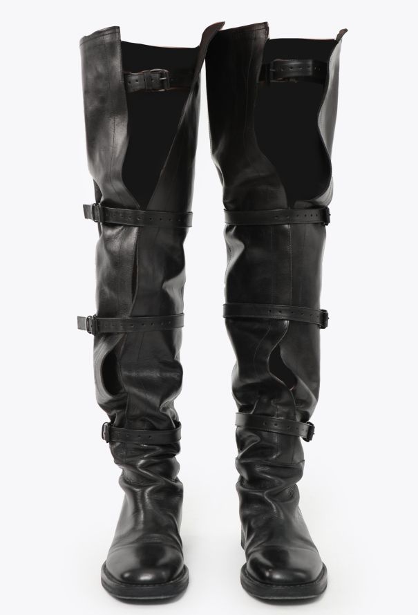 Ann Demeulemeester F/W 2018 Buckled Leather Boots - 4