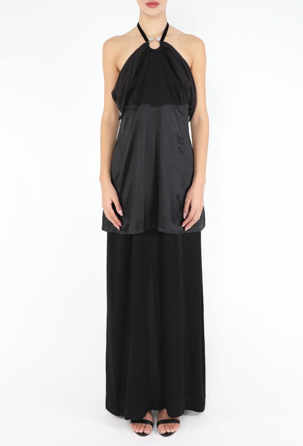 Maison Margiela RARE F/W 2006 Layered Strass Halter Gown - 4