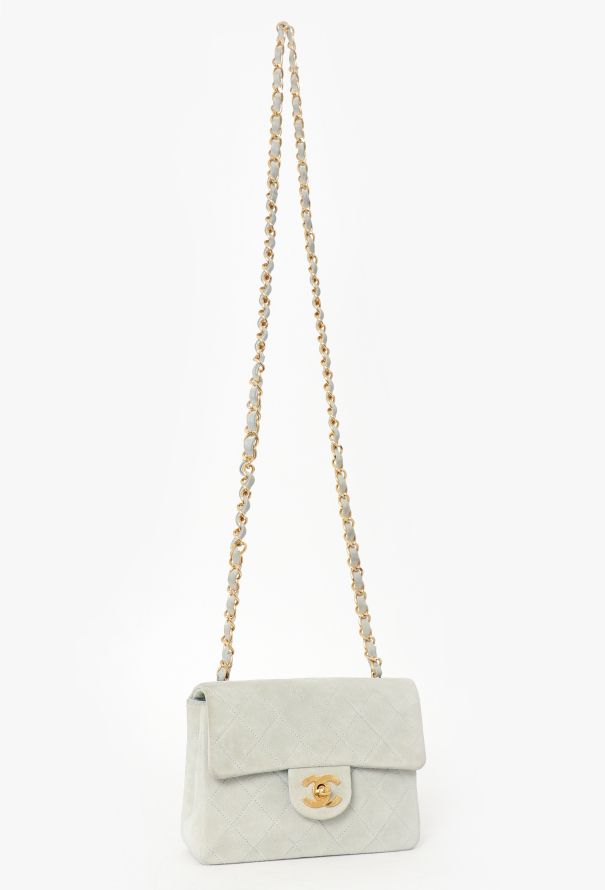 Chanel Suede Mini Square Timeless Bag - 2