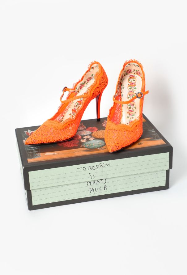 Gucci 2024 Lace Virginia Pumps - 6