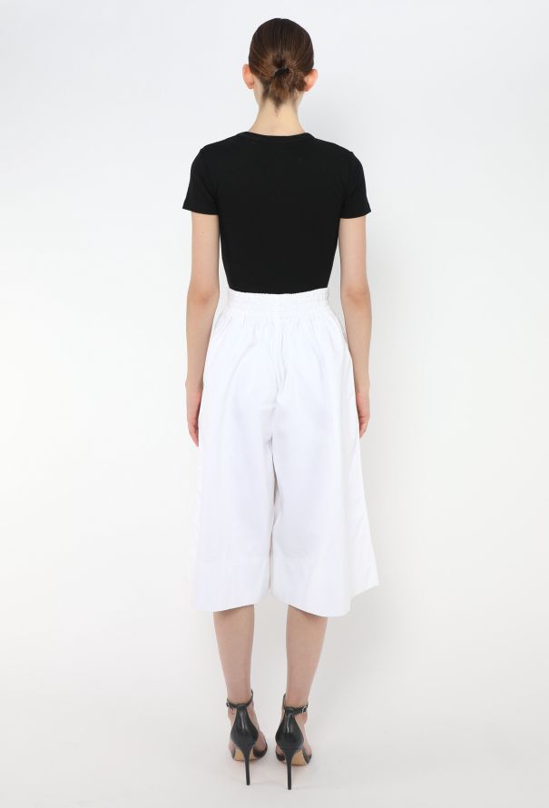 Céline Wide-Leg Poplin Culottes - 4