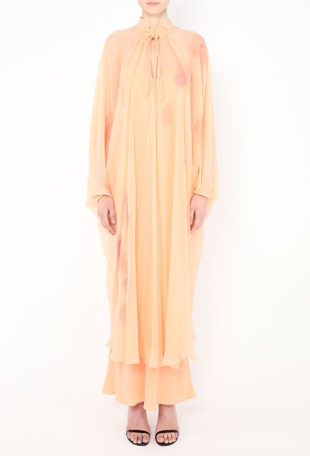Halston ULTRA RARE Early '70s Chiffon Kaftan - 4 Halston ULTRA RARE Early '70s Chiffon Kaftan - 4