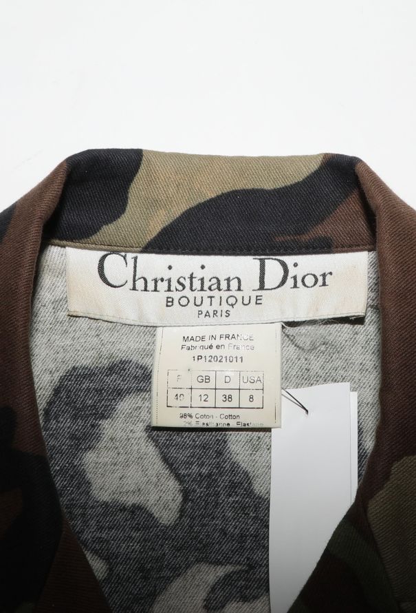 Dior Spring 2001 Camouflage Notched Vest - 6