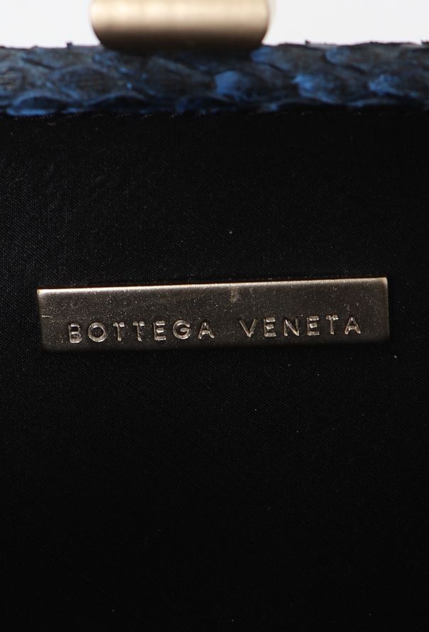 Bottega Veneta Blue Python Clutch - 11