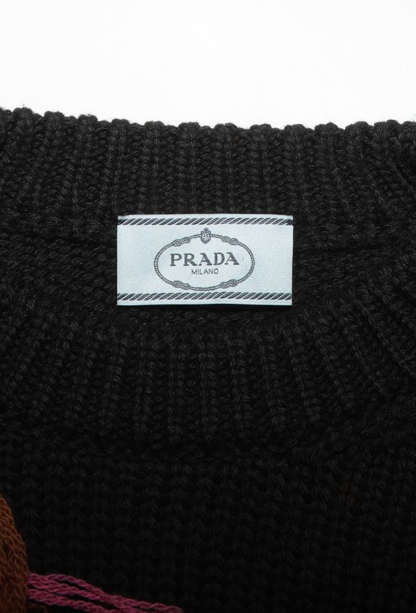Prada 2017 Fringe Appliqué Sweater - 6