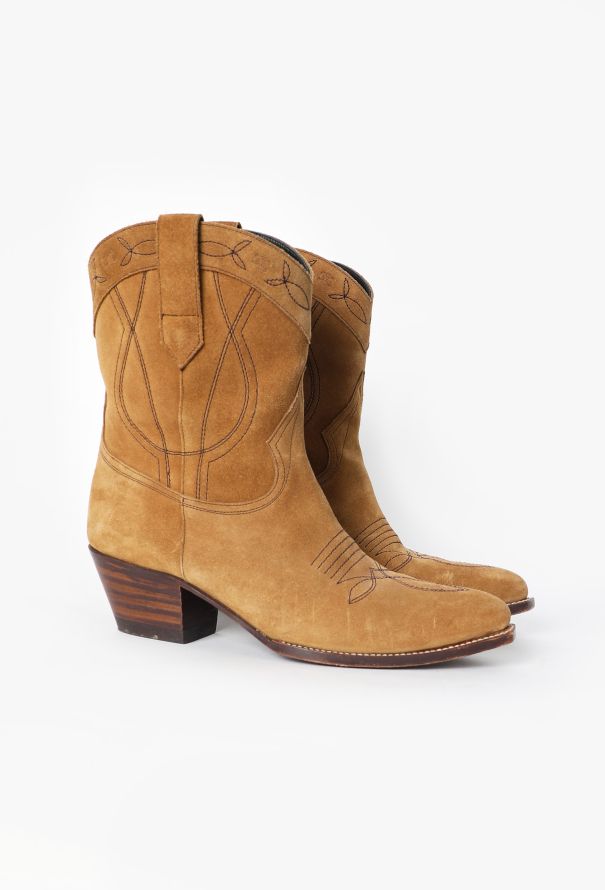 Céline 2021 Santiag Suede Cowboy Boots - 2 Céline 2021 Santiag Suede Cowboy Boots - 2