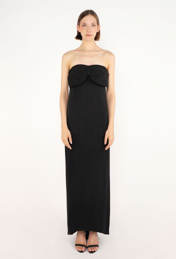 Chloé Lagerfeld Strapless Bow Gown, 1980s - 1