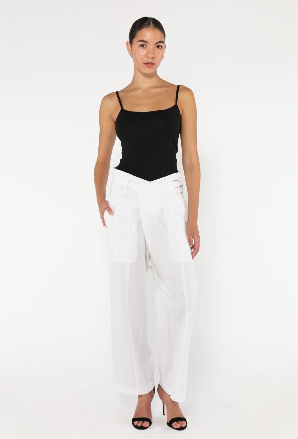 Issey Miyake S/S 1999 Cotton Belted Trousers - 1