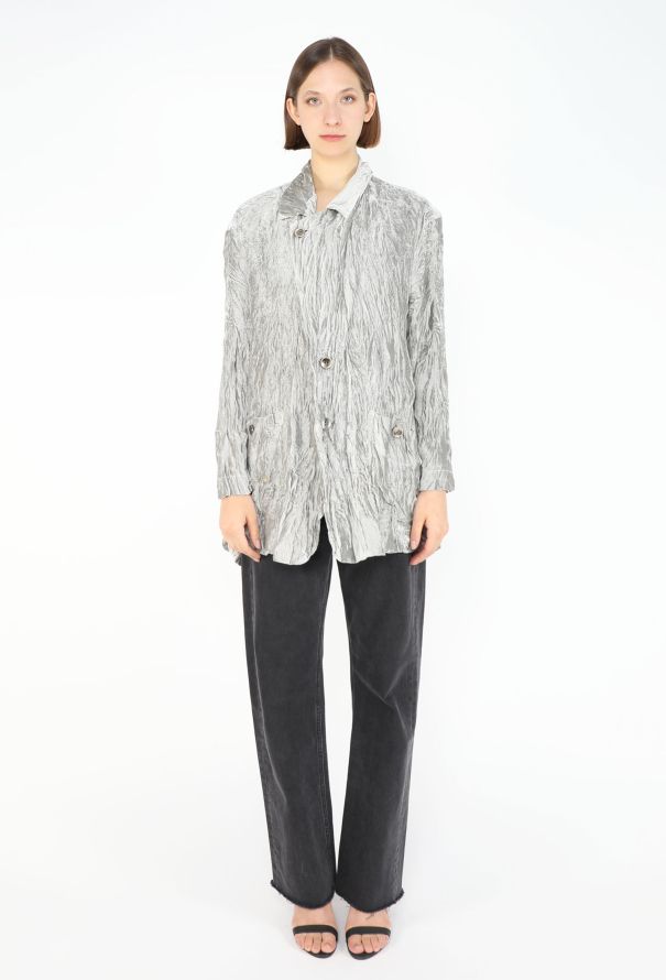 Issey Miyake Crushed Velvet Overshirt, F/W 1993 - 1