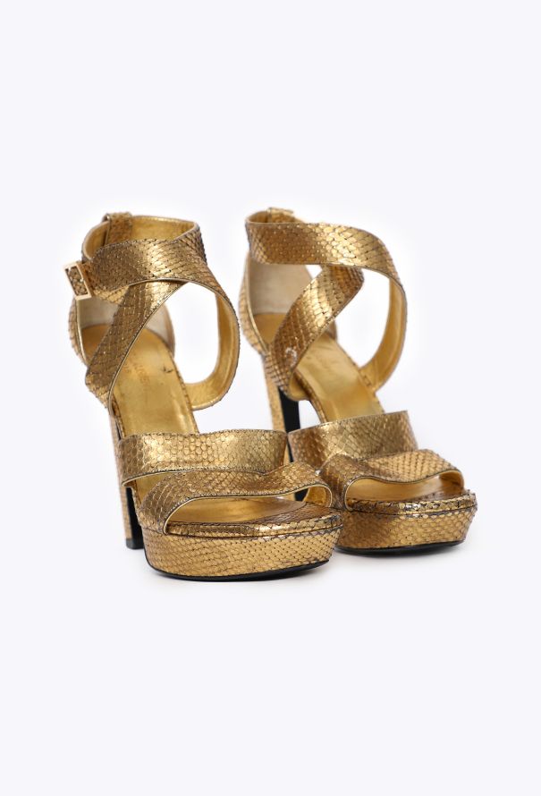 Saint Laurent Python Cosmo Sandals, 2015 - 3