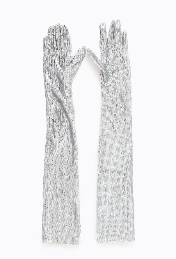 Maison Margiela Resort 2022 Sequin Elbow Gloves - 3 Maison Margiela Resort 2022 Sequin Elbow Gloves - 3